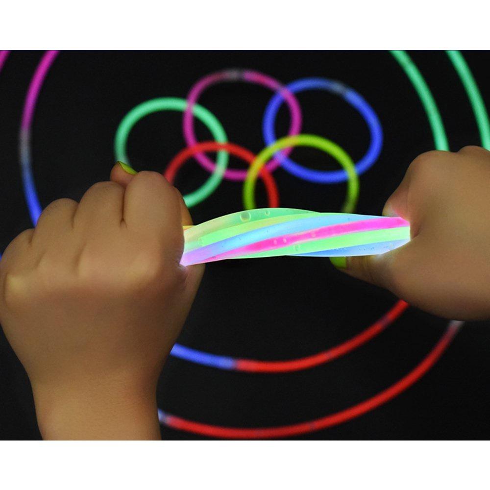 SET 100 Que phản quang lightstick phát sáng trong đêm tối, quẩy EDM, làm vòng đeo tay, nhảy hiphop, tiệc party, an toàn