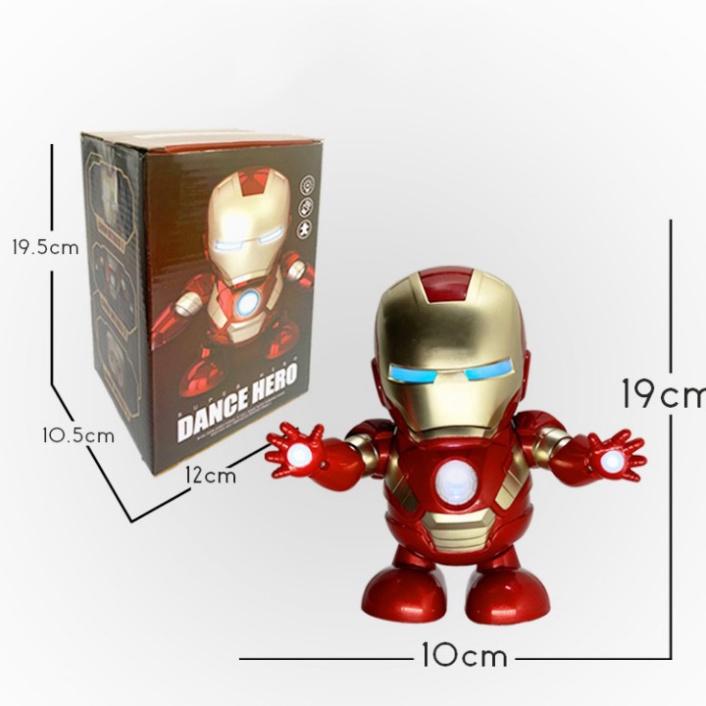 Đồ Chơi Cho Bé Người Sắt Iron Man Người Nhện Spider Man Nhảy Múa Lắc Lư Theo Nhạc Đáng Yêu