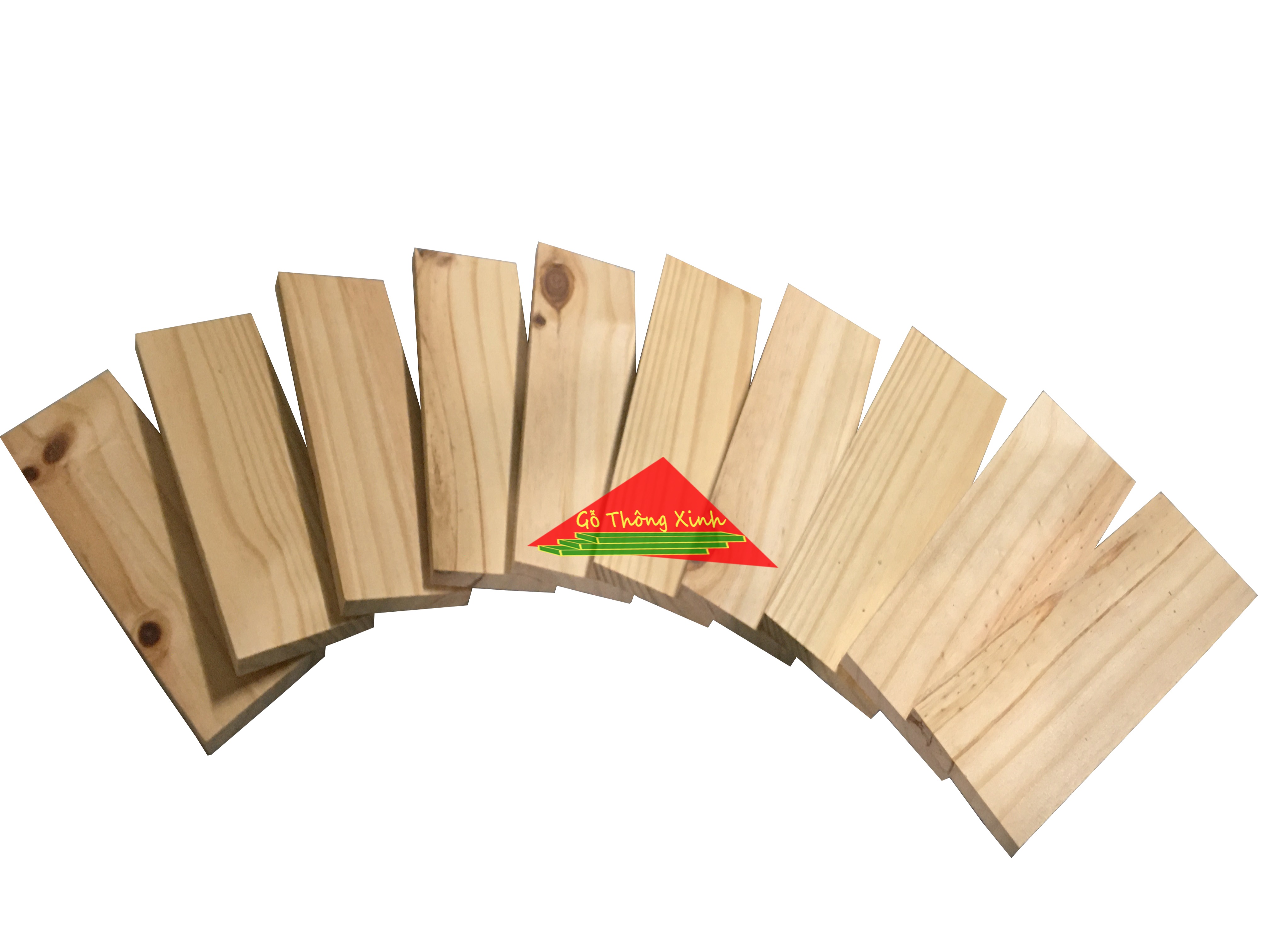 Bó 10 tấm gỗ thông mới đẹp dài 30cm, rộng 9cm, dày 1.3cm dùng làm kệ, ốp tường, trang trí