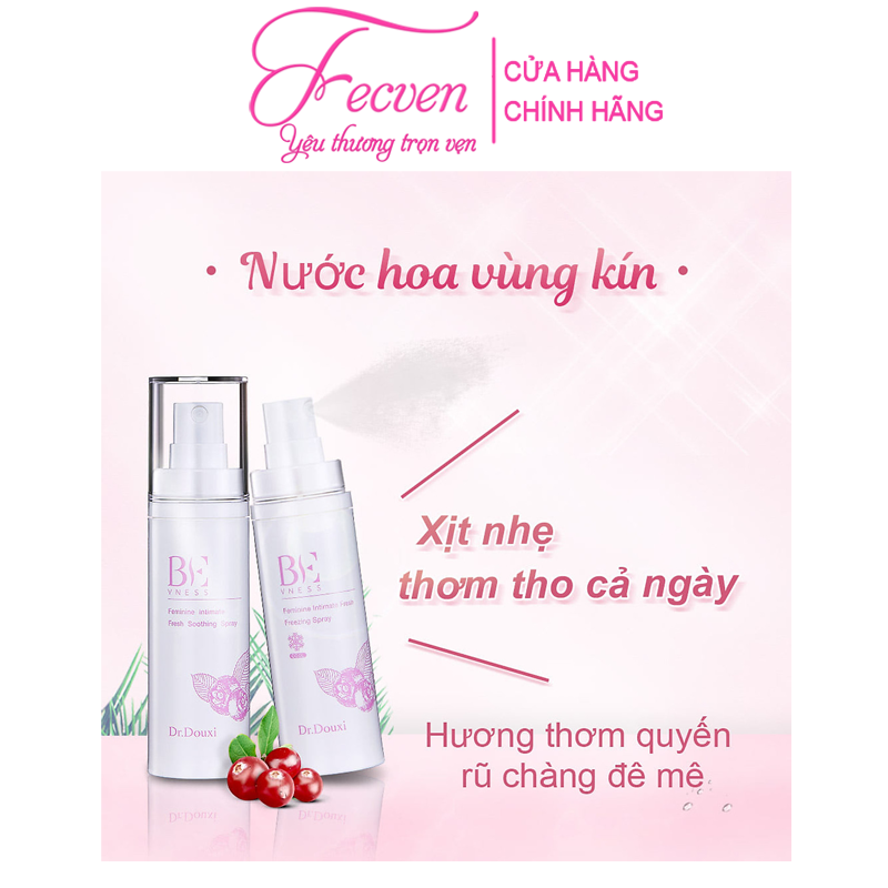 Bộ 3 Chăm Sóc Vùng Kín Dr.Douxi Hồi Xuân - Dung Dịch Vệ Sinh + Gel Dưỡng Trắng Hồng Se Khít + Xịt Kháng Khuẩn Khử Mùi, FECVEN