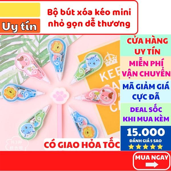 Bút xóa kéo vỉ 6 cái nhỏ gọn