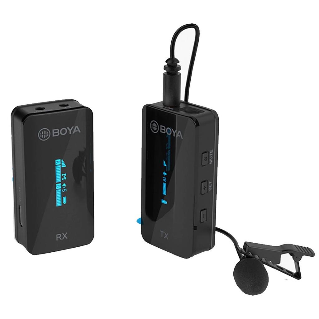Mic thu âm Boya BY-XM6-S1 Ultracompact 2.4GHz Dual-channel Microphone , Hàng chính hãng