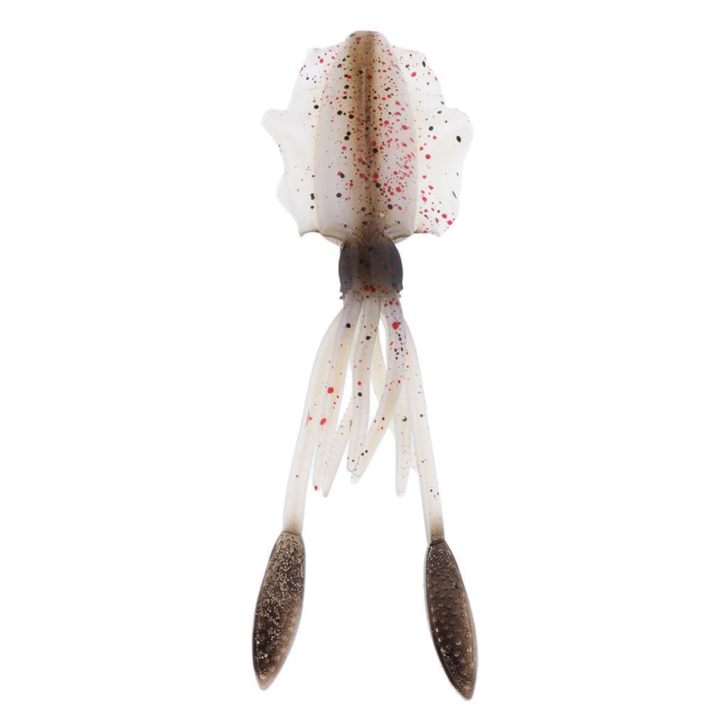 2x 1 Pc Realistic Living Saltwater Soft Plastic Squid Skirt Bait