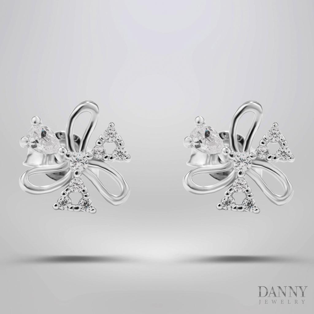 Bông Tai Nữ Danny Jewelry Bạc 925 Xi Rhodium BY162