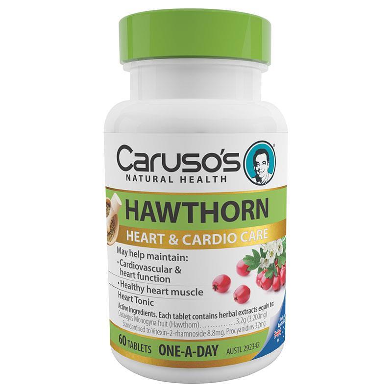 Carusos Natural Health One a Day Hawthorn 60 Tablets