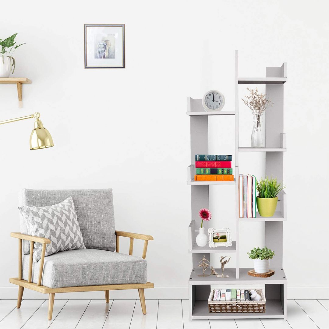 Giá sách bằng gỗ đẹp nhỏ gọn SMLIFE Binbou