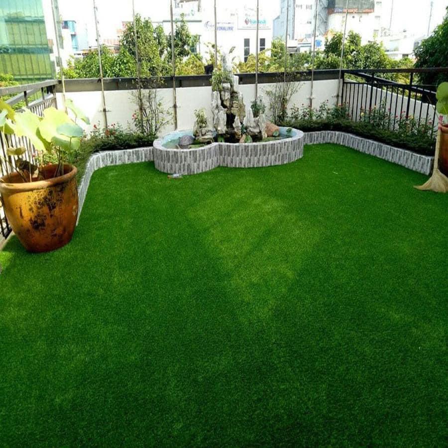Combo 35 m2 thảm cỏ nhân tạo sân vườn sợi cỏ 2cm