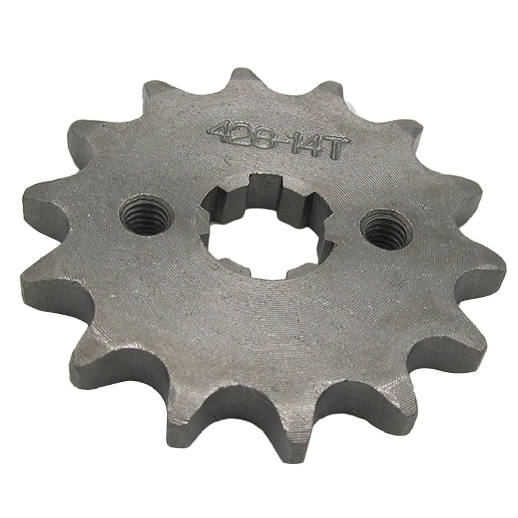 14T 428 Chain/Pitch Front Sprocket Cog Pit/Trail/Dirt bike ATV Quad 17mm