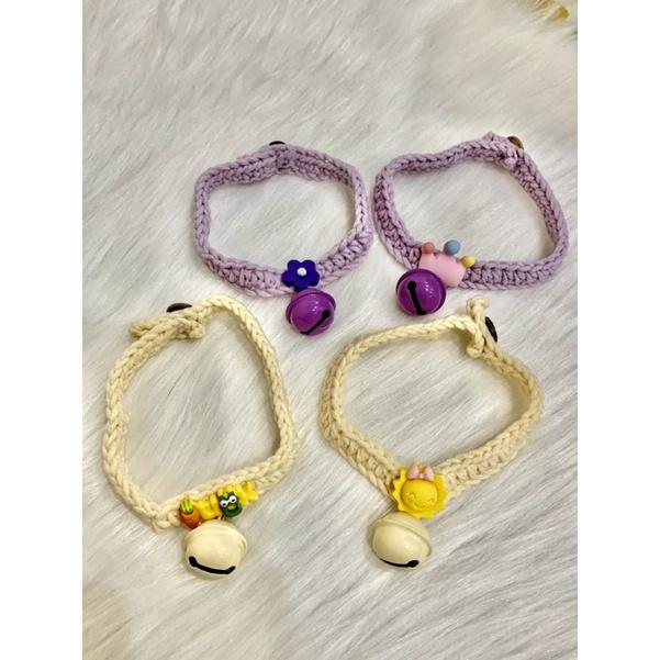 Vòng cổ nhiều mẫu dễ thương cho chó mèo dưới 7kg thiết kế by Tiệm Nhà Nice