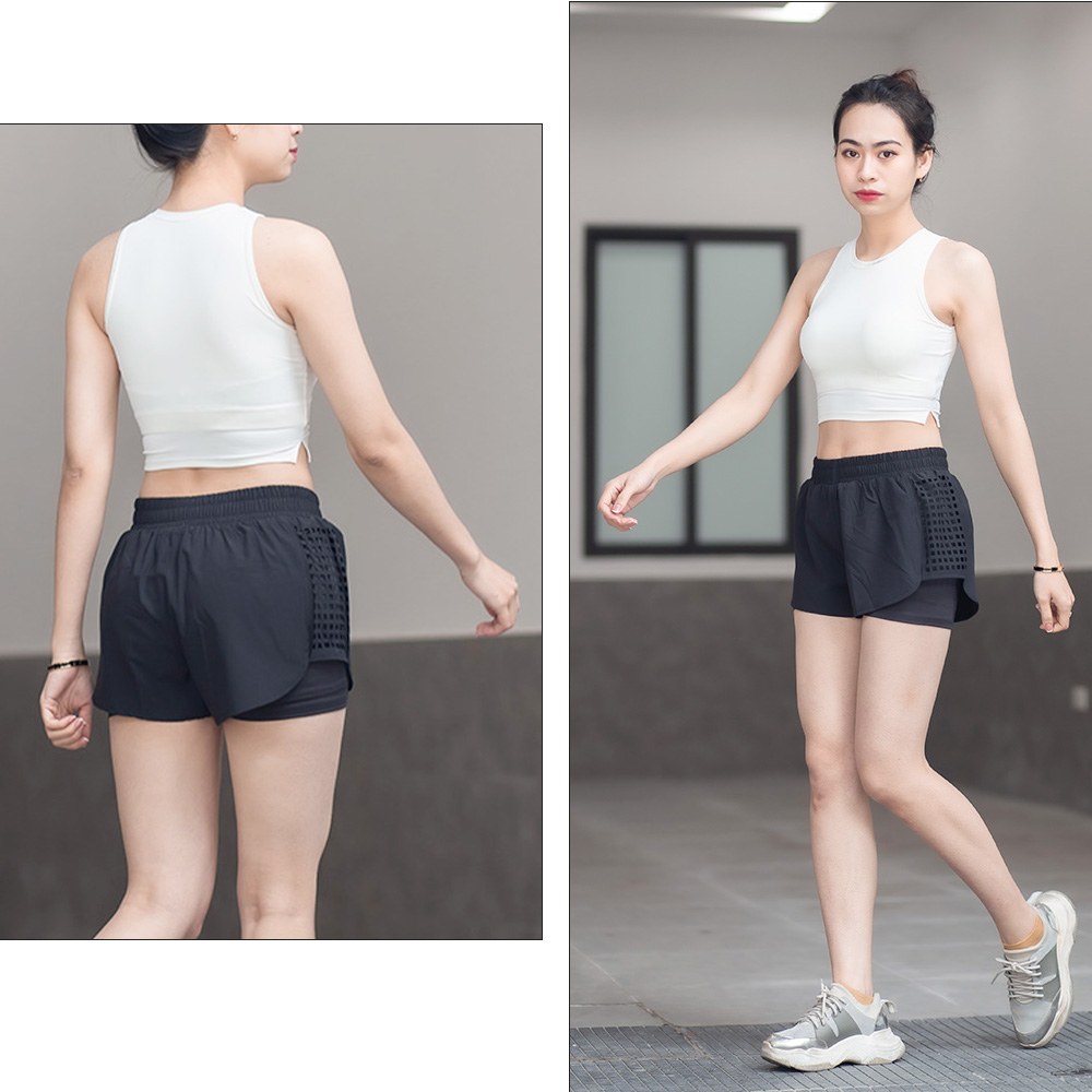 Set tập aerobics, tập gym, yoga, hay chạy bộ và các hoạt động ngoài trời khác (Boxer Laze - Bra MixTop