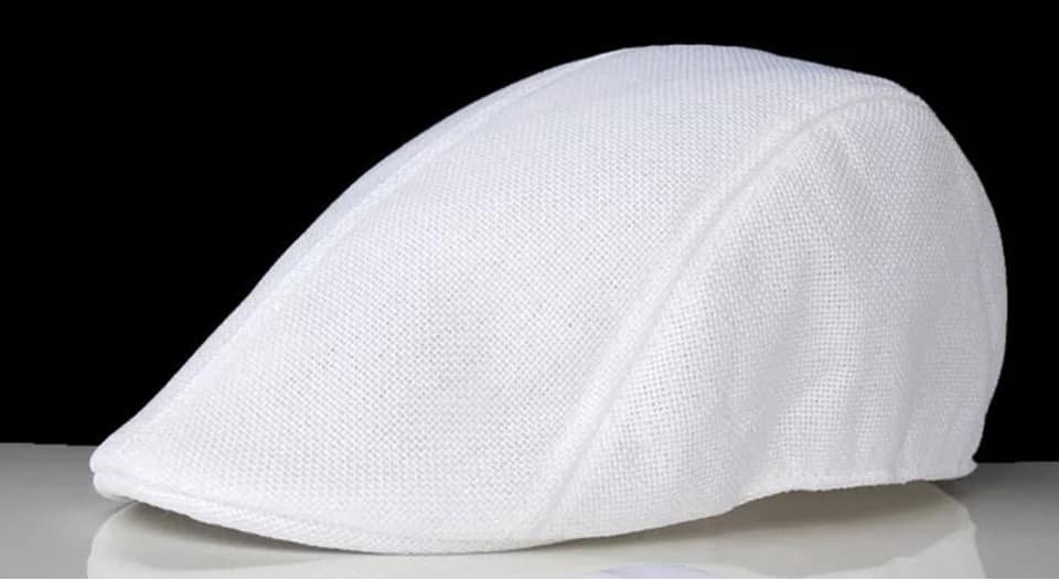 Nón mũ bere nam nữ màu trắng DN19BRN0707
