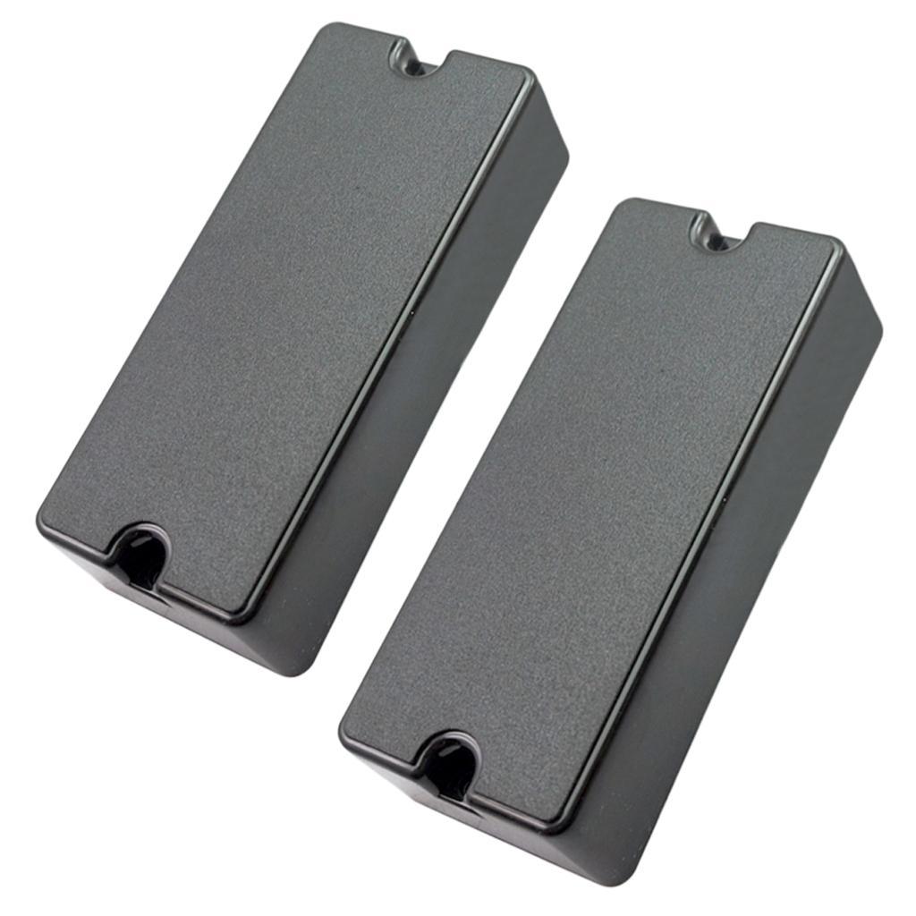 2Pcs Sealed Pickup Cover Humbucker w/ 2 Screw Holes for Electric Bass Parts