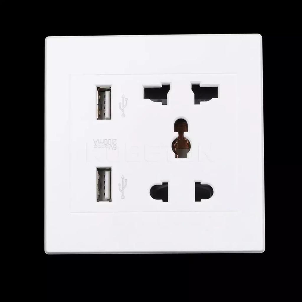 Ổ cắm điện thông minh tích hợp 02 cổng sạc Máy tính bảng, Điện thoại USB