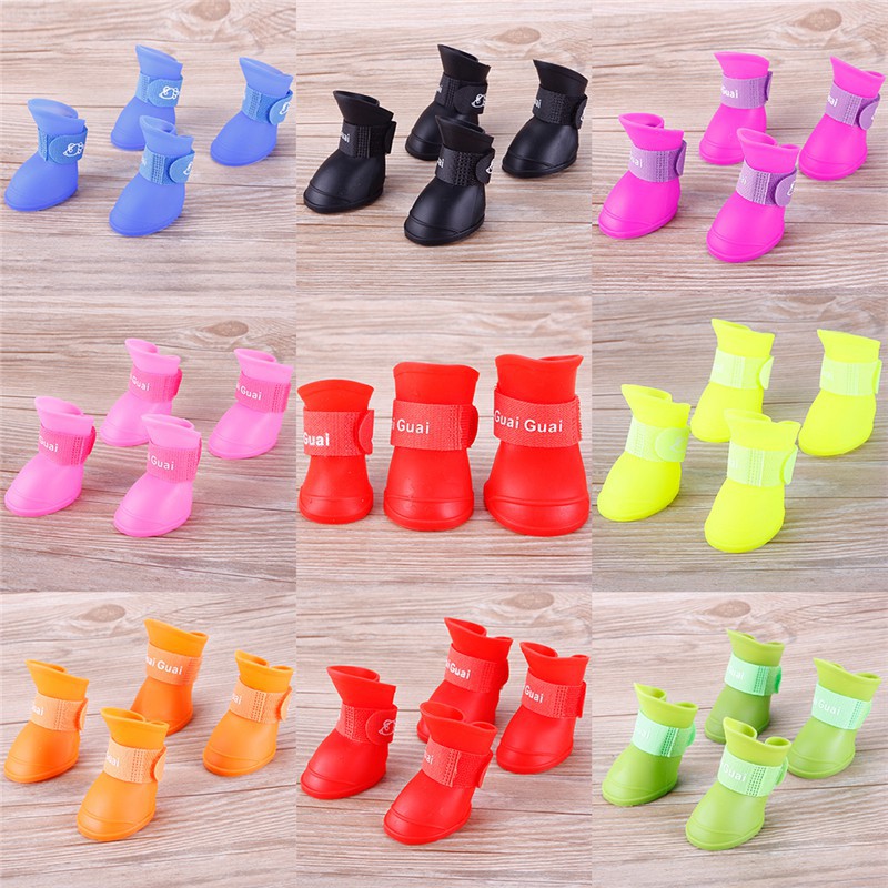 Giày Đi Mưa Cho Thú Cưng Nhiều Màu Size S