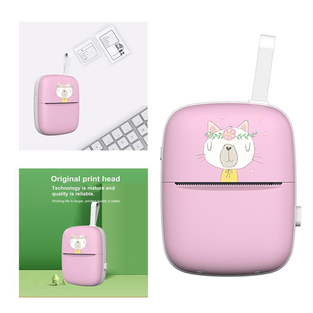 Portable Bluetooth Thermal Printer Phone Photo Label Sticker Printing Green