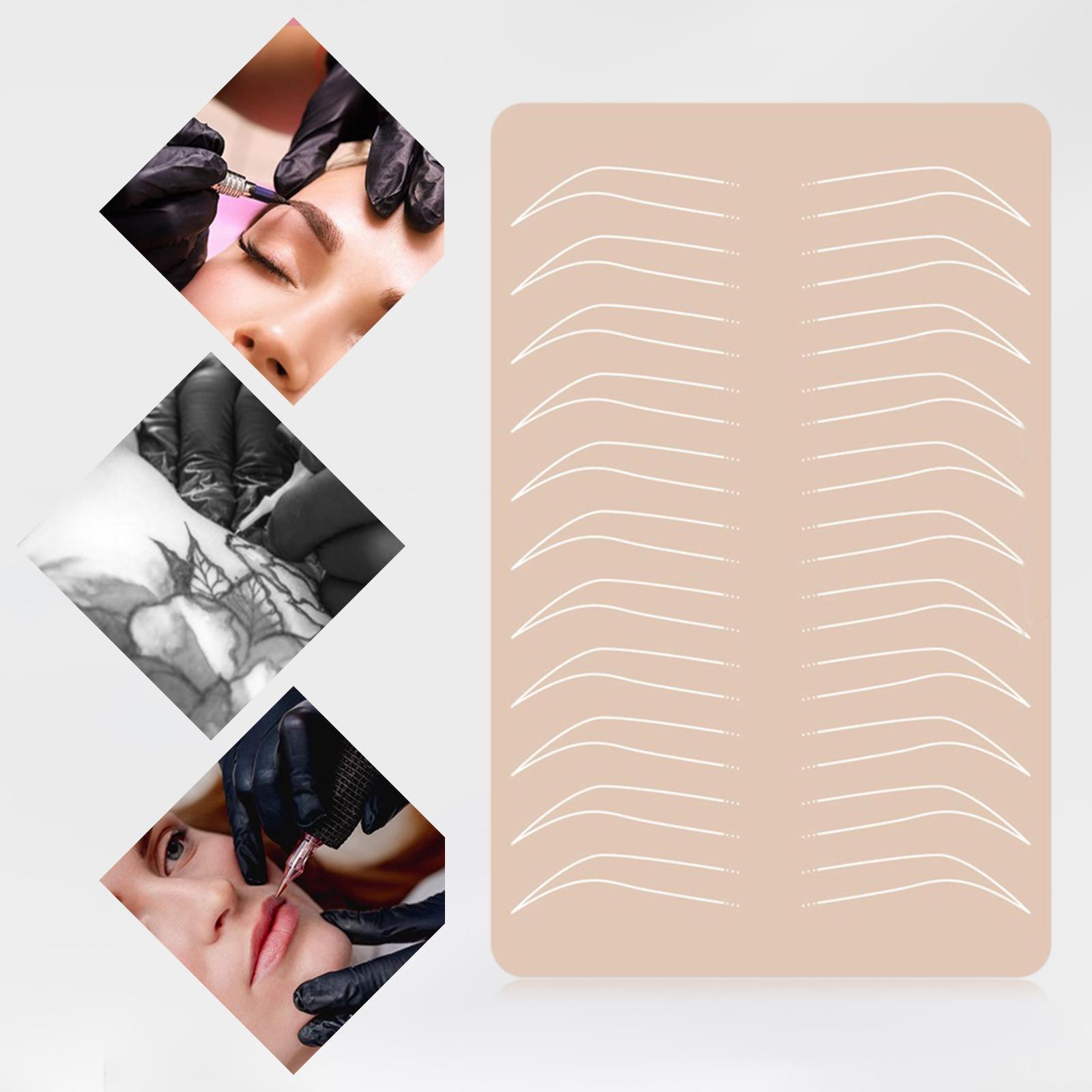 Eyebrow Practice Skin Realistic Makeup Supplies Both Side for