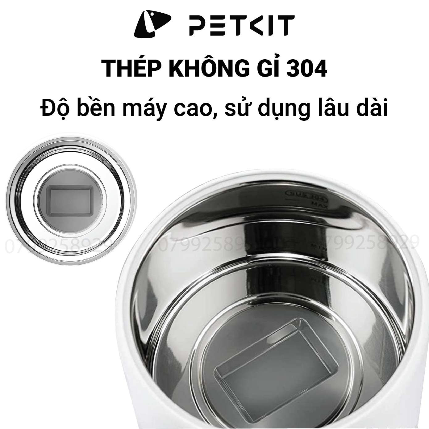 Máy lọc nước cho mèo PETKIT Eversweet 7 bơm không dây thế hệ 4.0 tia UVC INOX304 - HeLiPet