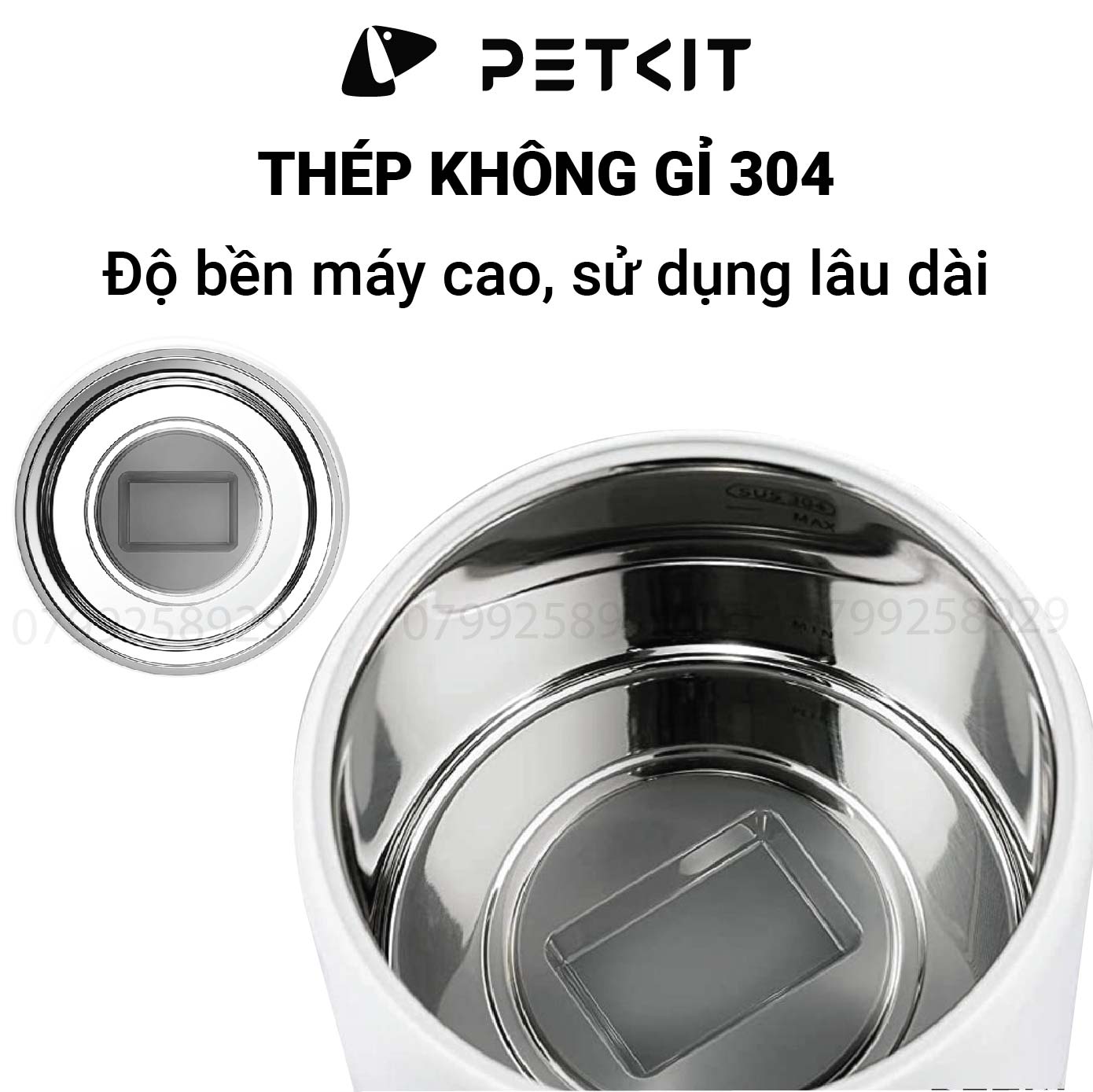 [NEW 2024] Máy lọc nước cho mèo PETKIT Eversweet 7 (3 Pro UVC) bơm không dây thế hệ 4.0 tia UVC INOX304 - HeLiPet