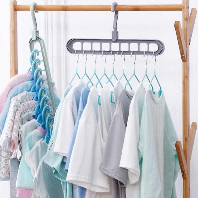 Móc treo 9 lỗ thông minh tiết kiệm không gian cho tủ quần áo của bạn (MT9L)