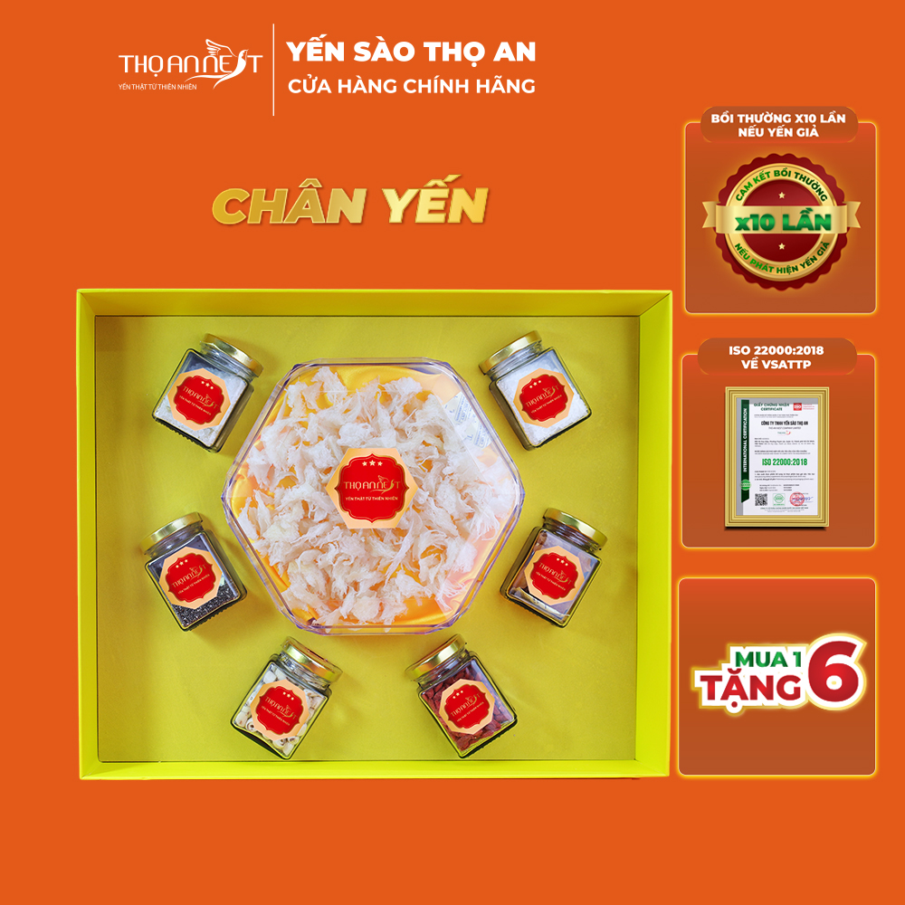 Chân yến sào tinh chế cao cấp THỌ AN NEST set 50gr