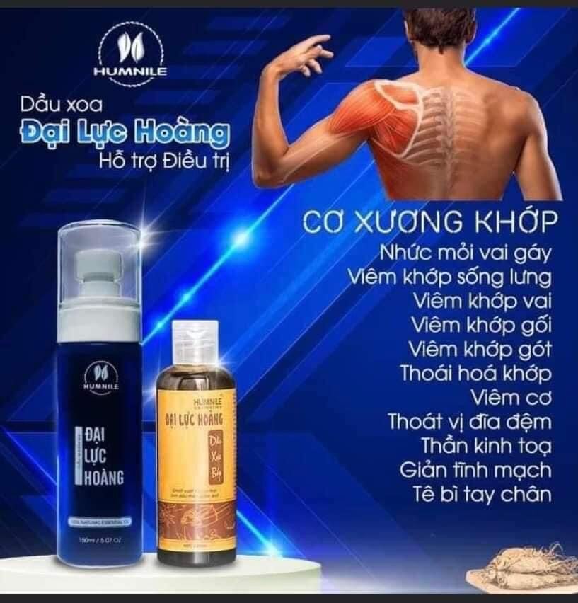 Combo 3 Chai Dầu xoa bóp Đại Lực Hoàng dạng chai xịt 150ml giải pháp hỗ trợ cơ xương khớp, tê bì chân tay