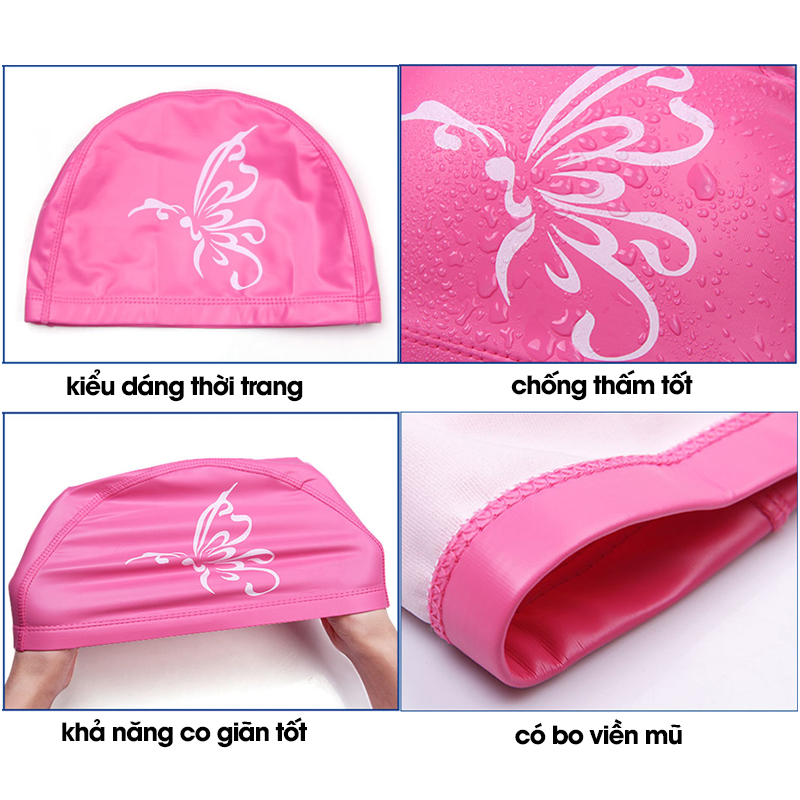 Mũ bơi cao cấp nón bơi UNISEX cho gia đình