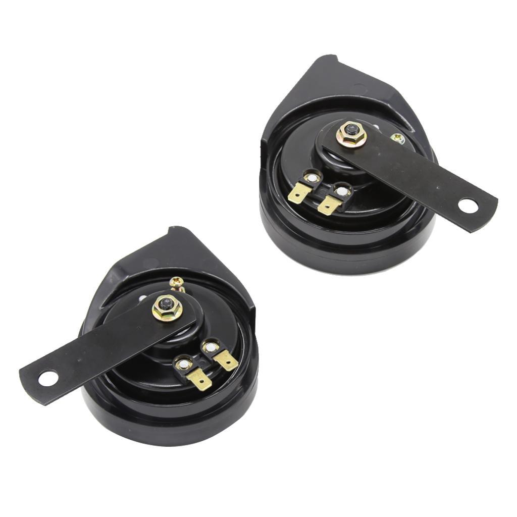1 Pair Black 12V Loud Car Truck 110DB Dual-  Snail Electric Air