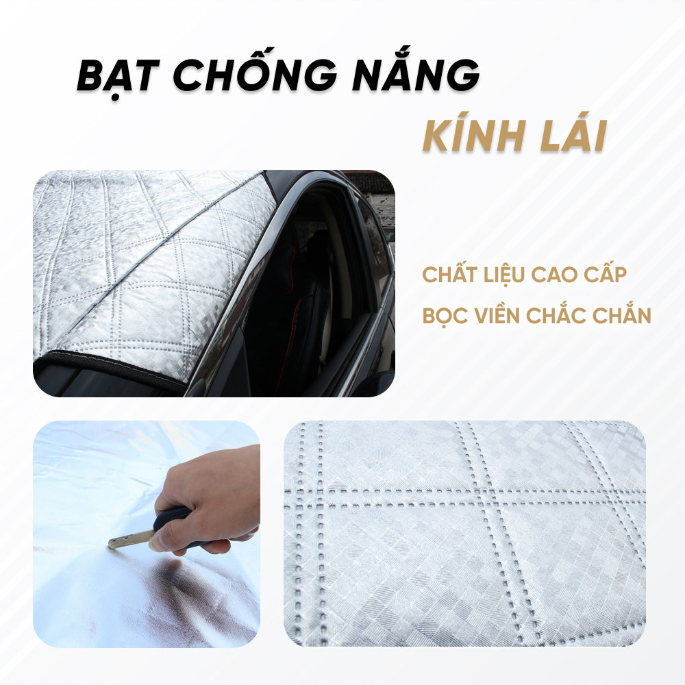 Bạt Che Nắng Kính Lái Xe Ô Tô Cao Cấp | Bạt Che Nắng Kính Lái Sử Dụng Chất Liệu Cao Cấp Chống Tia UV, Bảo Vệ Taplo Xe Hiệu Quả