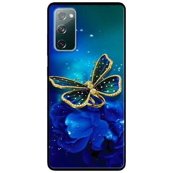 Ốp lưng dành cho Samsung A90 - Samsung S20 FE mẫu Bướm Xanh