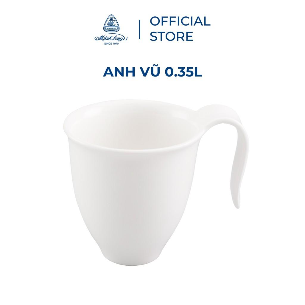 Ca trà 0.35 L Anh Vũ Lys Trắng ngà Sứ cao cấp Minh Long