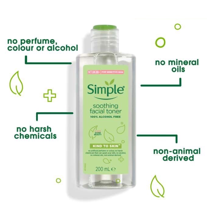 Nước Hoa Hồng Simple Soothing Facial Toner 200ml