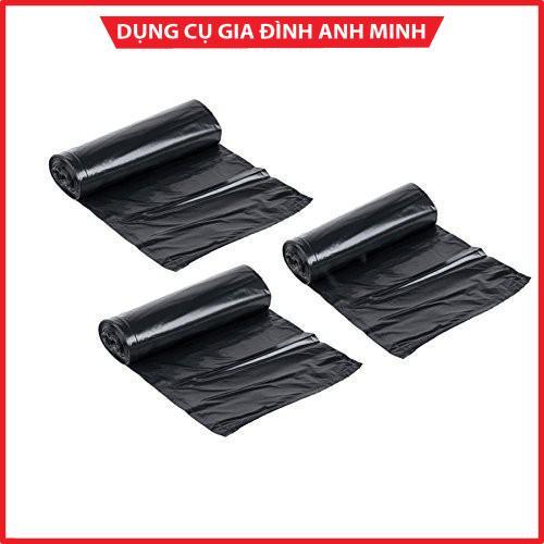 9 cuộn Túi đựng rác khách sạn, nhà hàng, Bao đựng rác trường học, văn phòng tiện lợi màu đen size đại 64x78