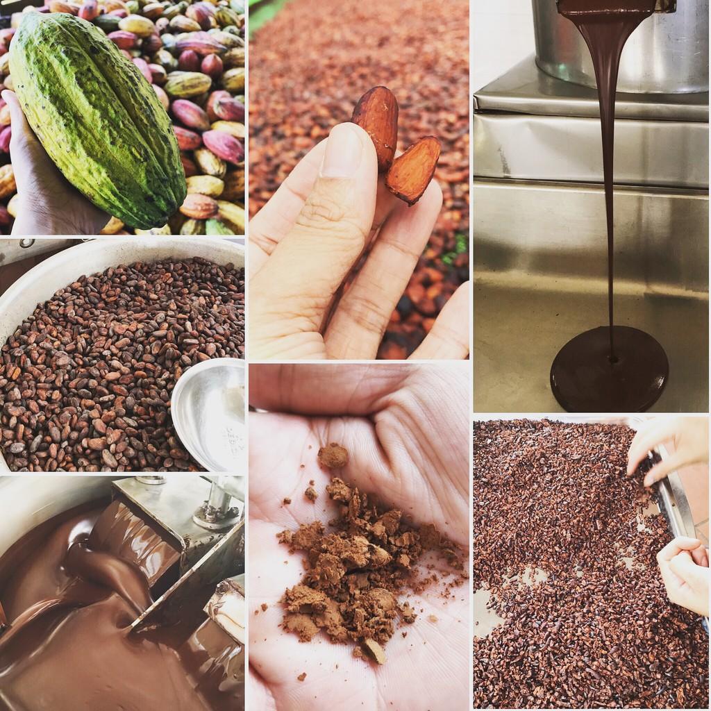 Cocoa Nibs (cacao ngòi) hạt ca cao 100% nguyên chất rang mộc tự nhiên dùng kèm granola, ngũ cốc, salad CacaoMi 1kg