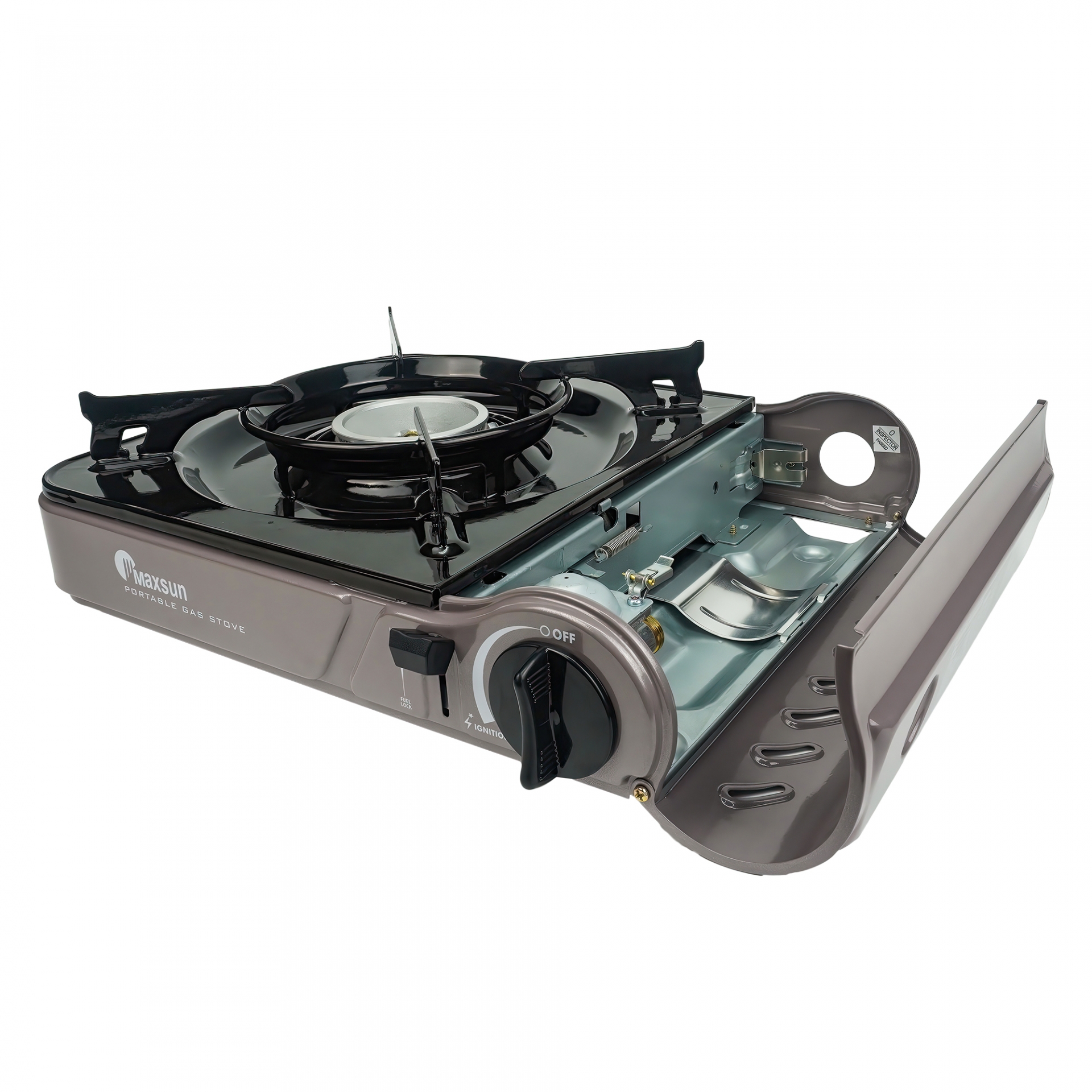 Bếp Ga Mini 2 Chiều Maxsun MS-3800LPG A - Công Suất 2900W, Phủ Sứ Cao Cấp - Hàng chính hãng - Bảo Hành 12 Tháng