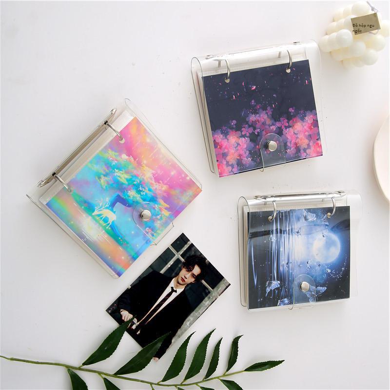 Giá thấp nhất trong suốt Polaroid 3 inch rời album album này bưu thiếp lưu trữ thẻ nhỏ thẻ kỷ niệm cuốn sách