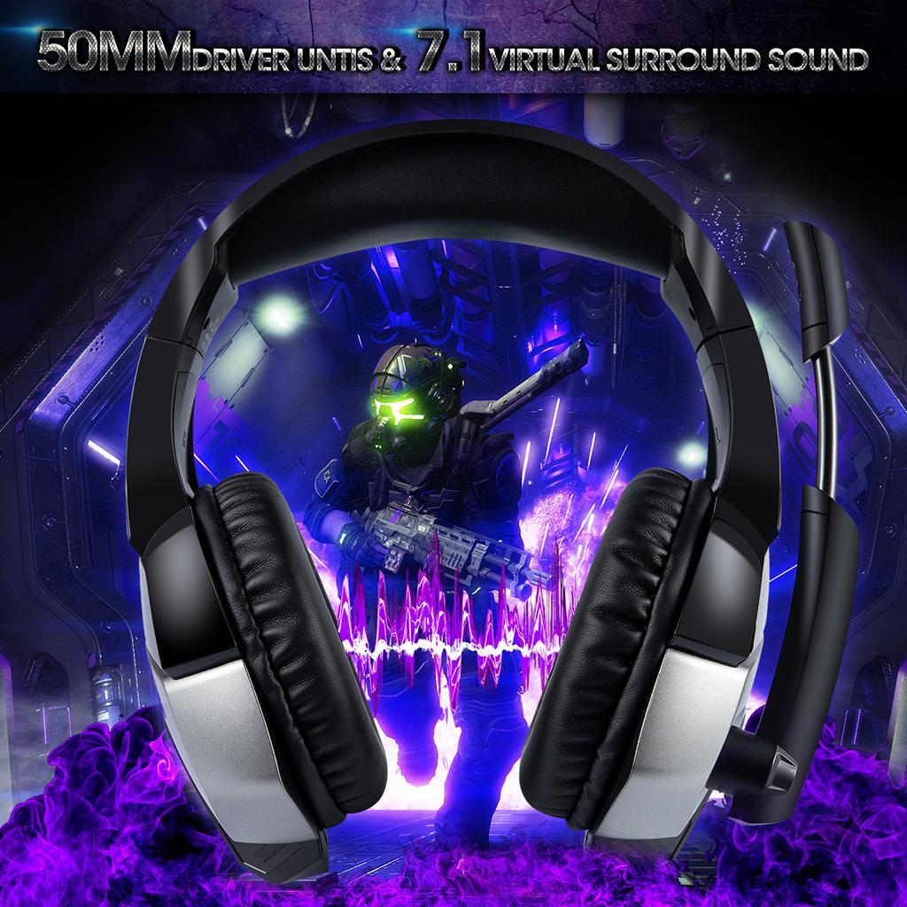 Wired 3.5mm Headphone Universal Gaming Headset Earpiece with Microphone