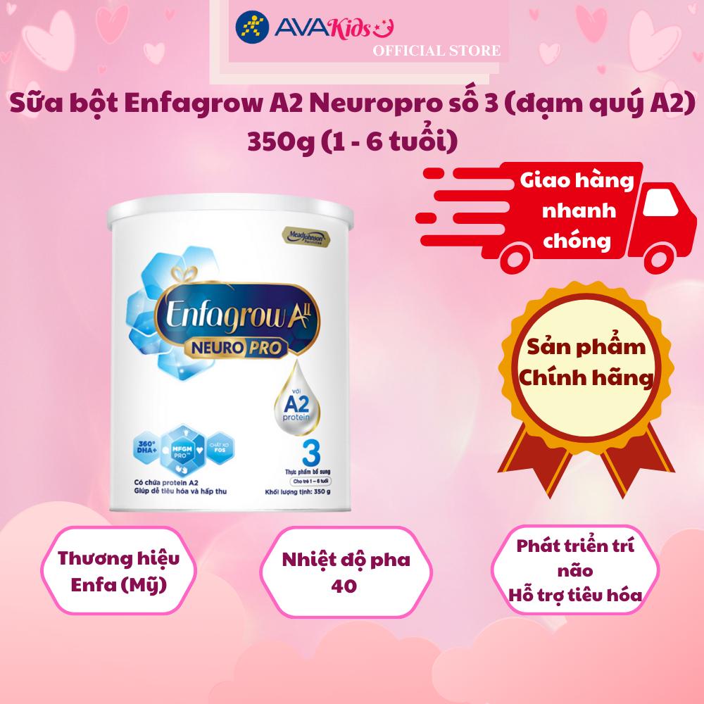 Sữa bột Enfagrow A2 Neuropro số 3 (đạm quý A2) 350g (1 - 6 tuổi)