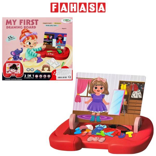 Đồ Chơi Bảng Vẽ Kèm Bút Lông Và Chữ Số Change Clothes Board - My First Drawing Board 3in1 - VBC-050-61