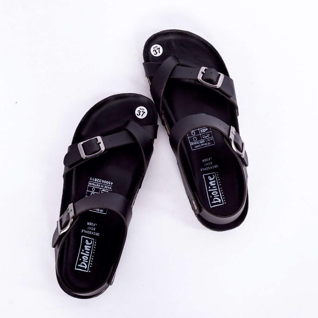 SANDAL UNISEX xỏ ngón quai hậu chất liệu da tổng hợp mã PU14