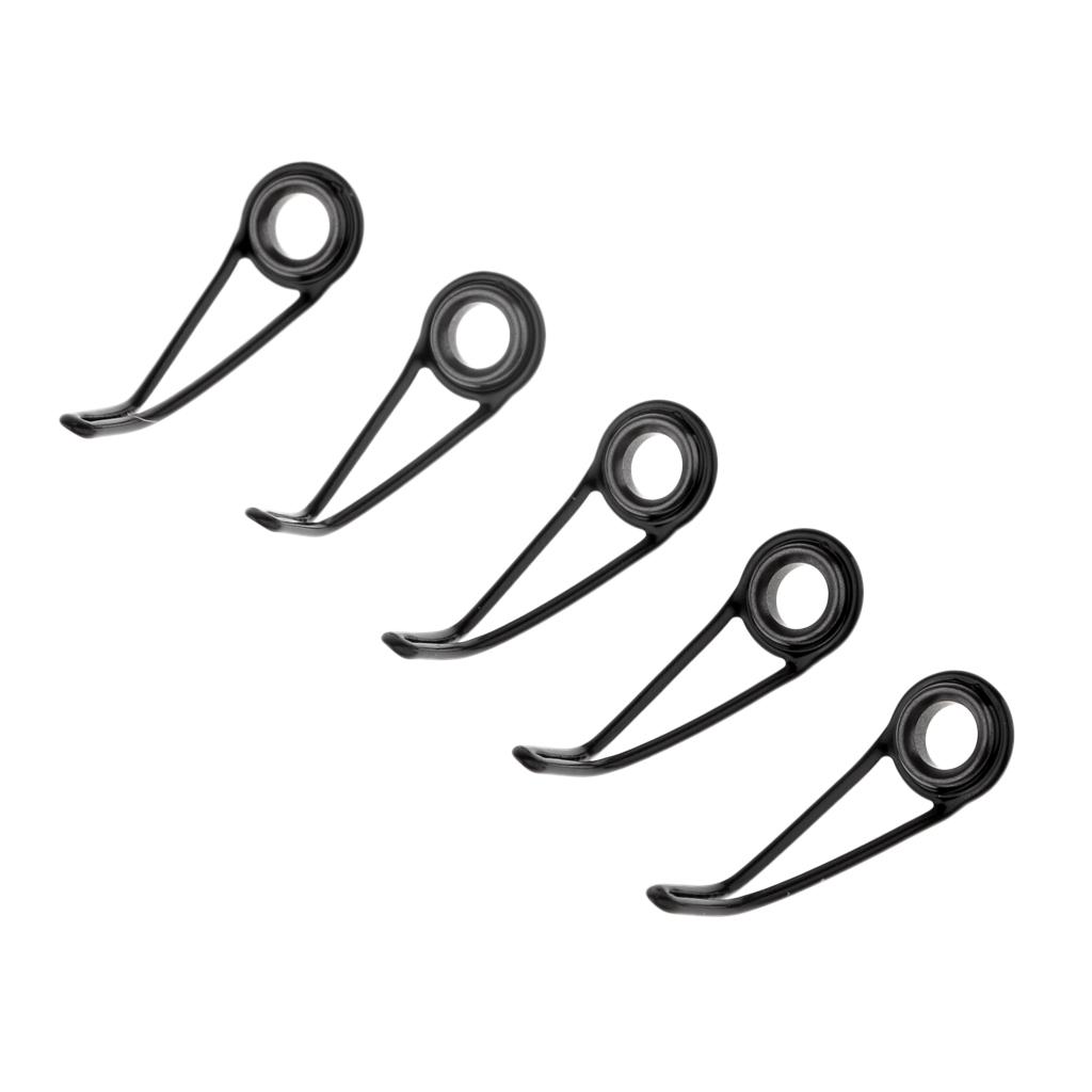 20pcs Single Leg Fishing Rod Guides Line Ring DIY Pole Repair Kit
