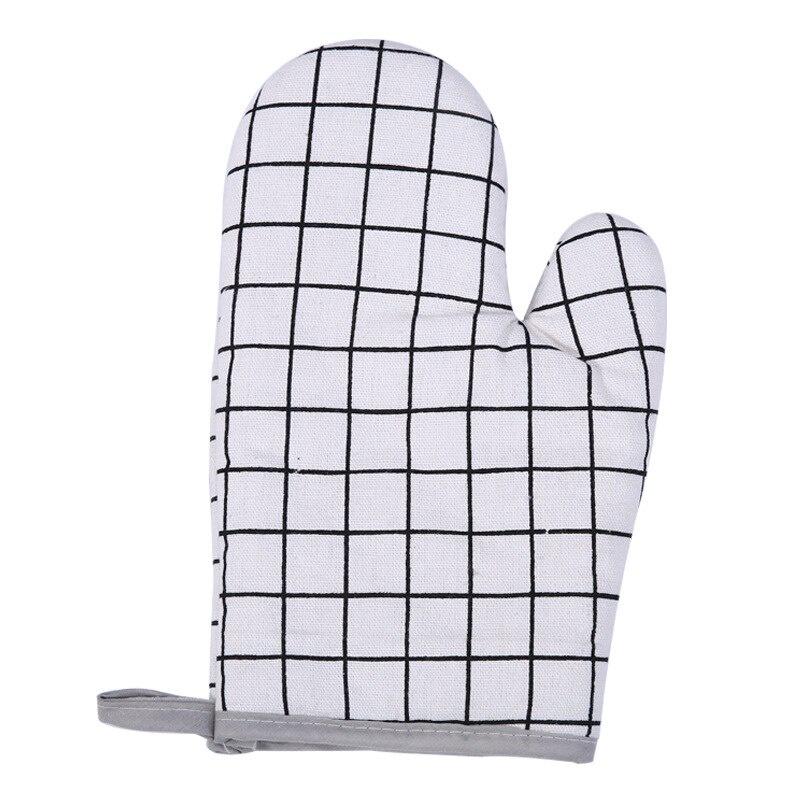 1Pc Cotton Oven Gloves Heatproof Mitten Kitchen Cooking Microwave Oven Mitt Insulated Non-slip Glove Thickening