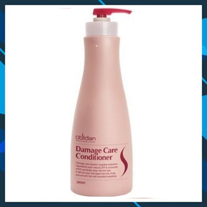 Dầu xả Obsidian Demage Care Conditioner siêu mềm mượt tái tạo tóc hư tổn Hàn Quốc 580ml