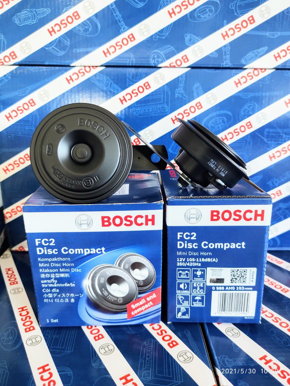 Còi Dĩa Nhỏ Bosch FC2 12V - Dành Cho Xe Du Lịch