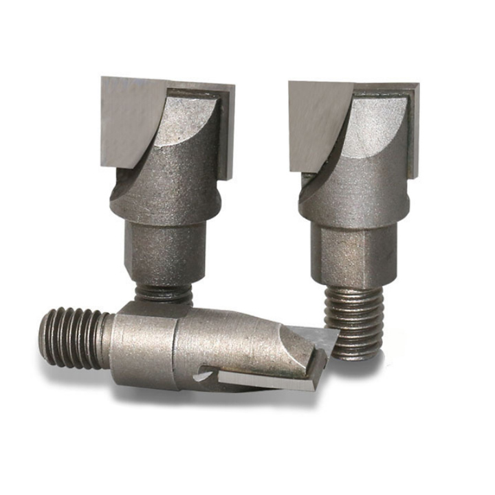 Đầu mũi phay khoét đục lỗ dung cho bộ khoét lỗ lắp ổ khóa cửa, lưỡi bằng Von-fram cứng, chịu mài mòn