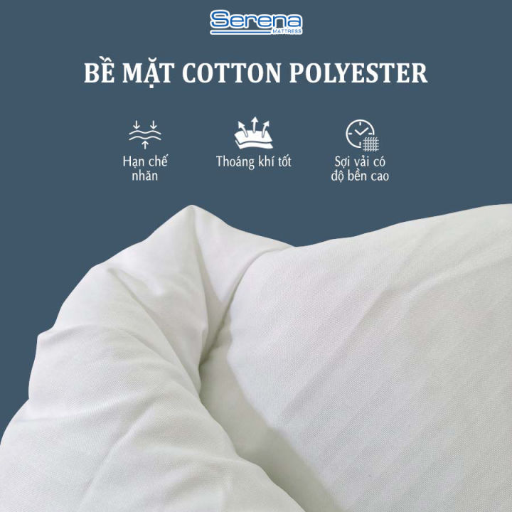 Đệm giường ngủ topper bông gòn microfiber SERENA cao cấp - tấm chăn lót đệm niệm topper toper nệm bông gòn trải sàn giường 1 người ngủ khách sạn dày 1m2 1m4 1m6 1m8 chính hãng
