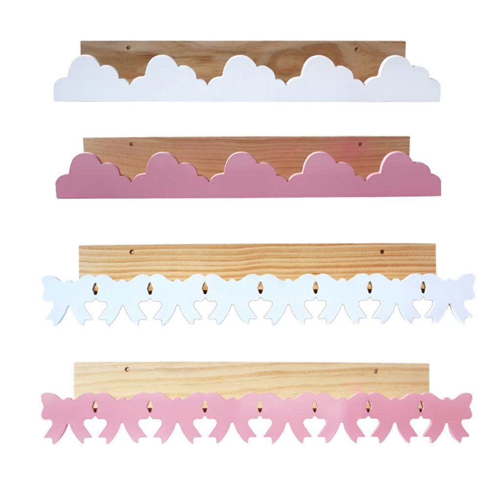 Cartoon Shaped Wooden Wall Shelf Display Rack Floating Shelves Bracket