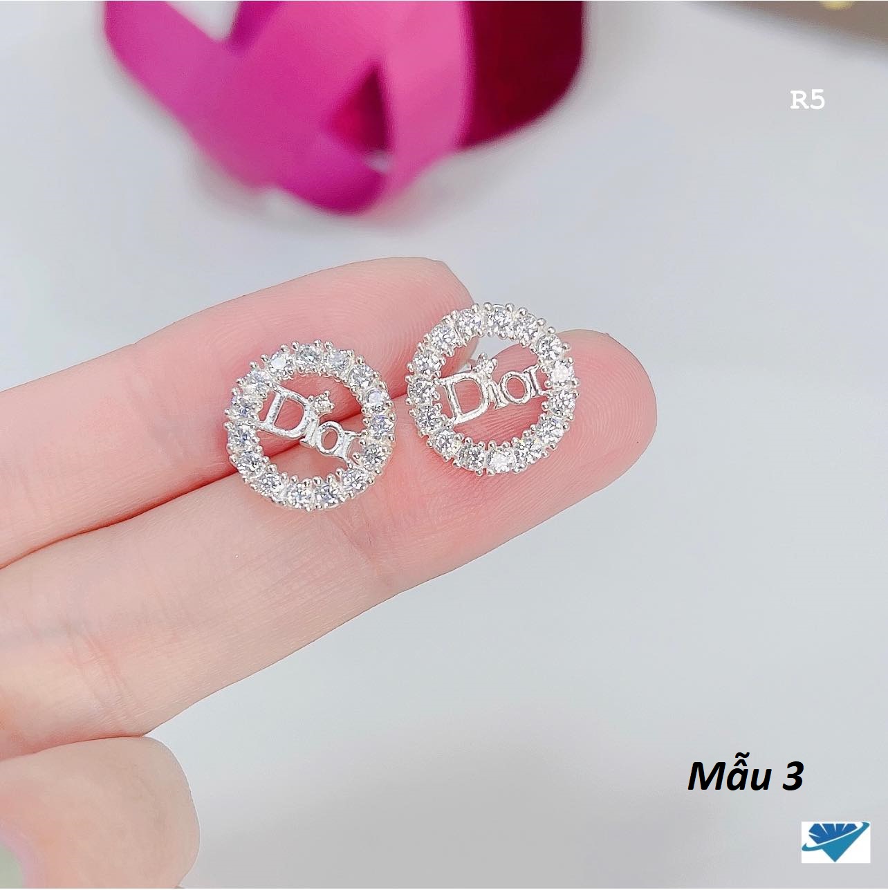 Bông tai bạc thời trang chất liệu bạc ta MS082