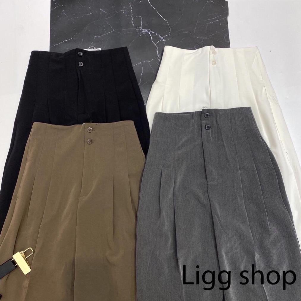 QUẦN BAGGY HAI CÚC DÁNG THỤNG B322, QUẦN BAGGY CÔNG SỞ CHO CHỊ EM