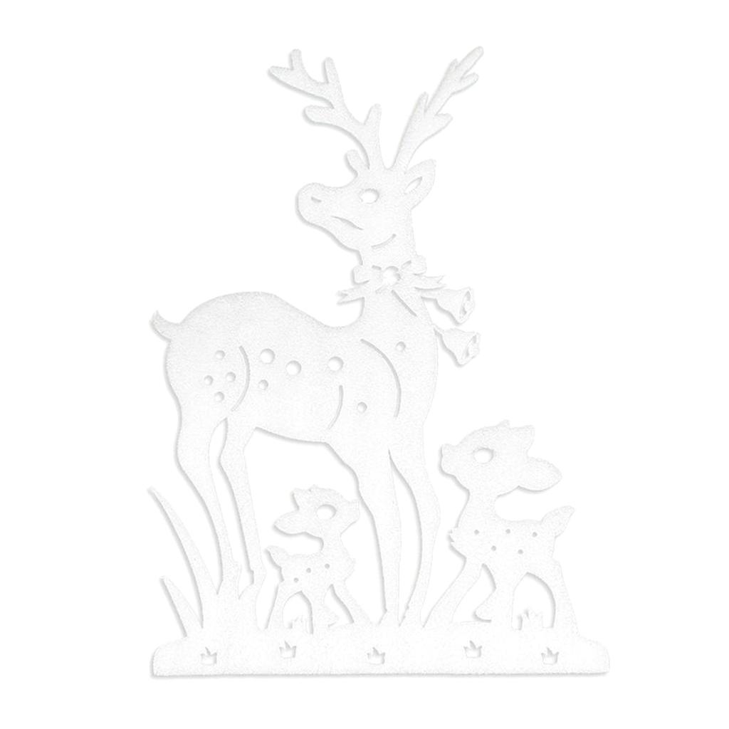 Merry Christmas Foam Deer Elk Christmas Decoration Christmas Home Window DIY