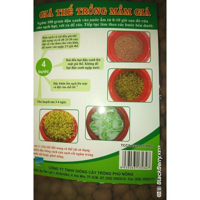 Bộ Giá Thể Trồng Mầm Giá 400g